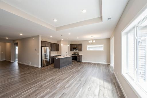 Living room - photos are of a completed inventory home of the same floorplan. Colors and selections may differ.