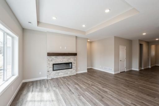 Living room - photos are of a completed inventory home of the same floorplan. Colors and selections may differ.
