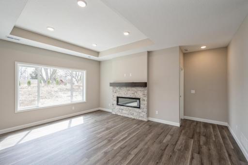 Living room - photos are of a completed inventory home of the same floorplan. Colors and selections may differ.