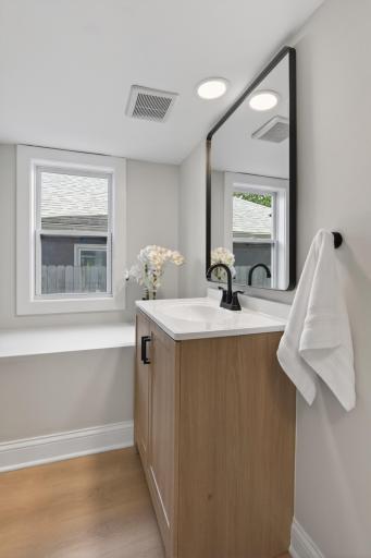 New vanity and toilet