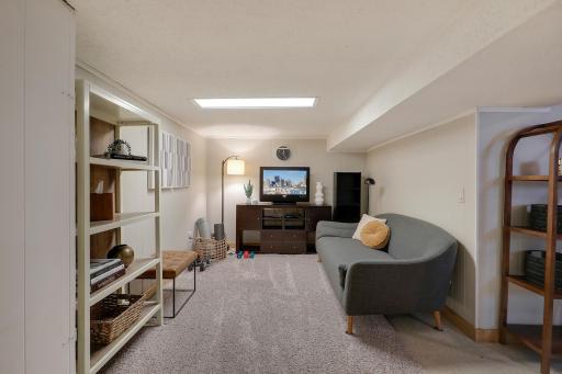 Lower level has an awesome space for entertaining or just chilling.