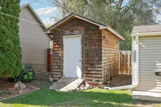 Additional storage shed for your outdoor needs.