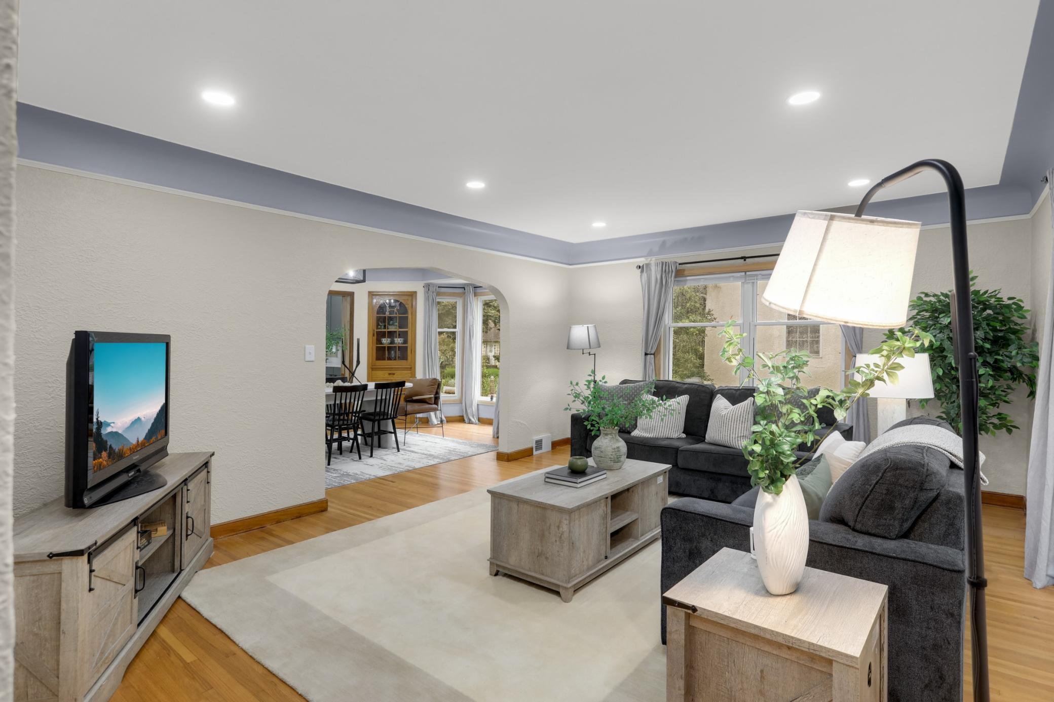 Inviting main-level living area with a warm, comfortable feel.
