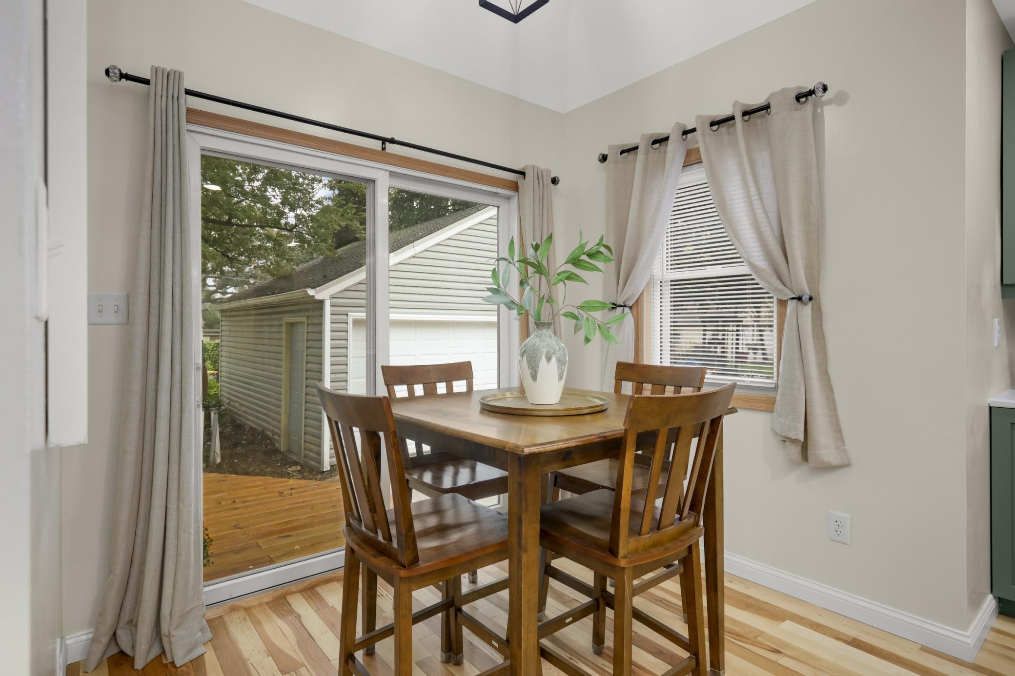 Inviting breakfast nook offering the perfect spot to start your day.