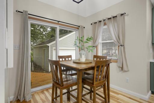 Inviting breakfast nook offering the perfect spot to start your day.