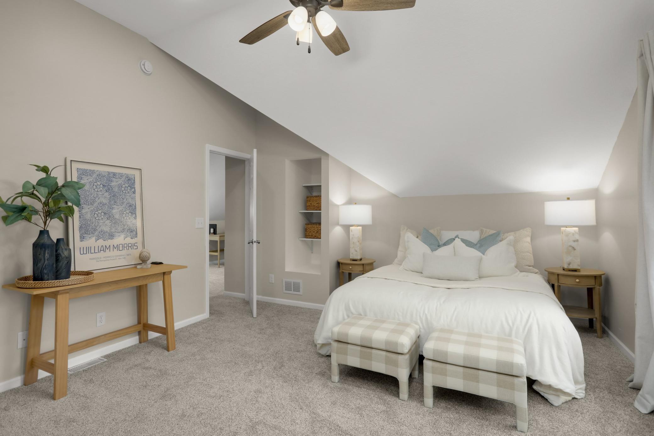 Owner's suite on upper level