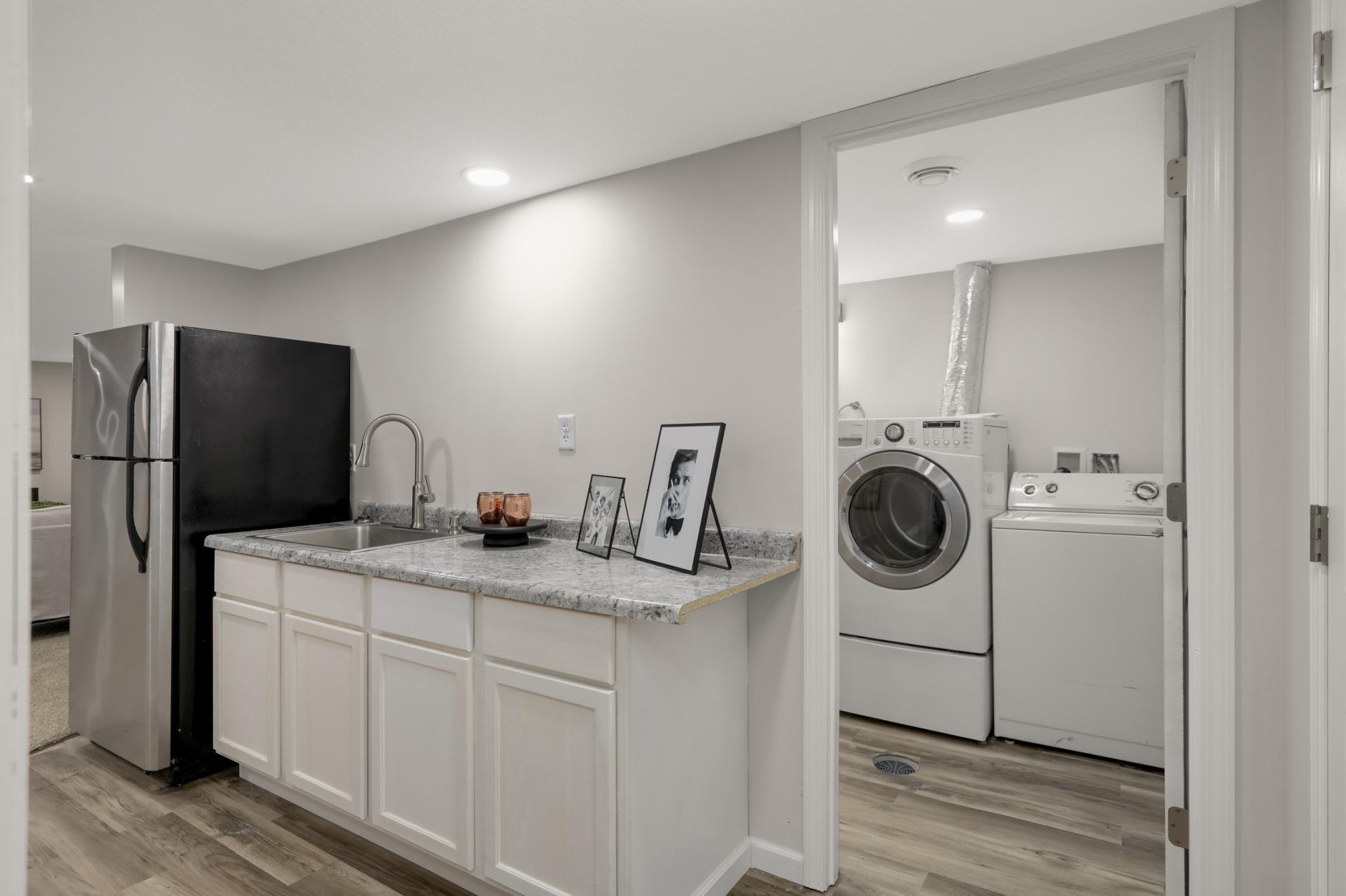 Mini kitchen &2nd laundry in lower level