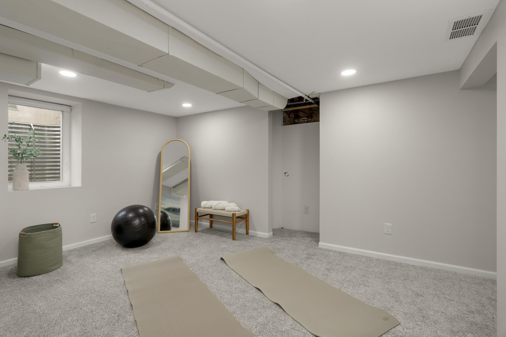 No need for a gym membership - perfect flex room