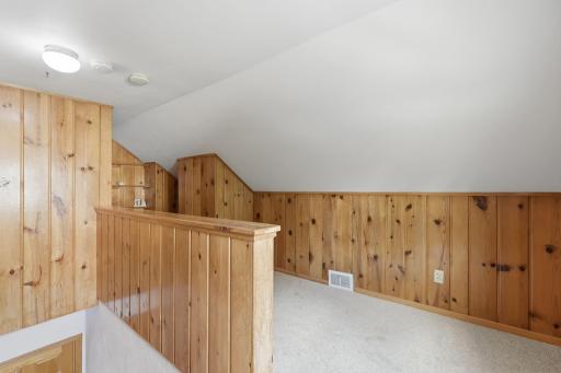 Upper Level Flex Space Is perfect for a Computer Desk Or Playroom area
