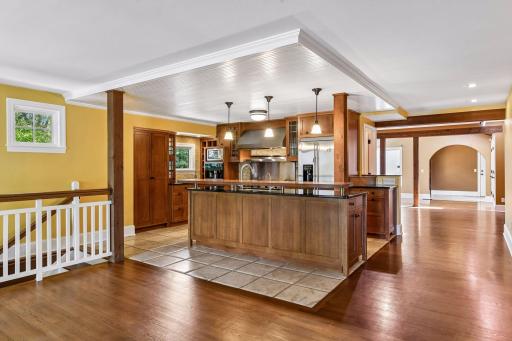 Actual kitchen - 48" Viking stove, Built-In coffee maker and dual drawer dishwashers
