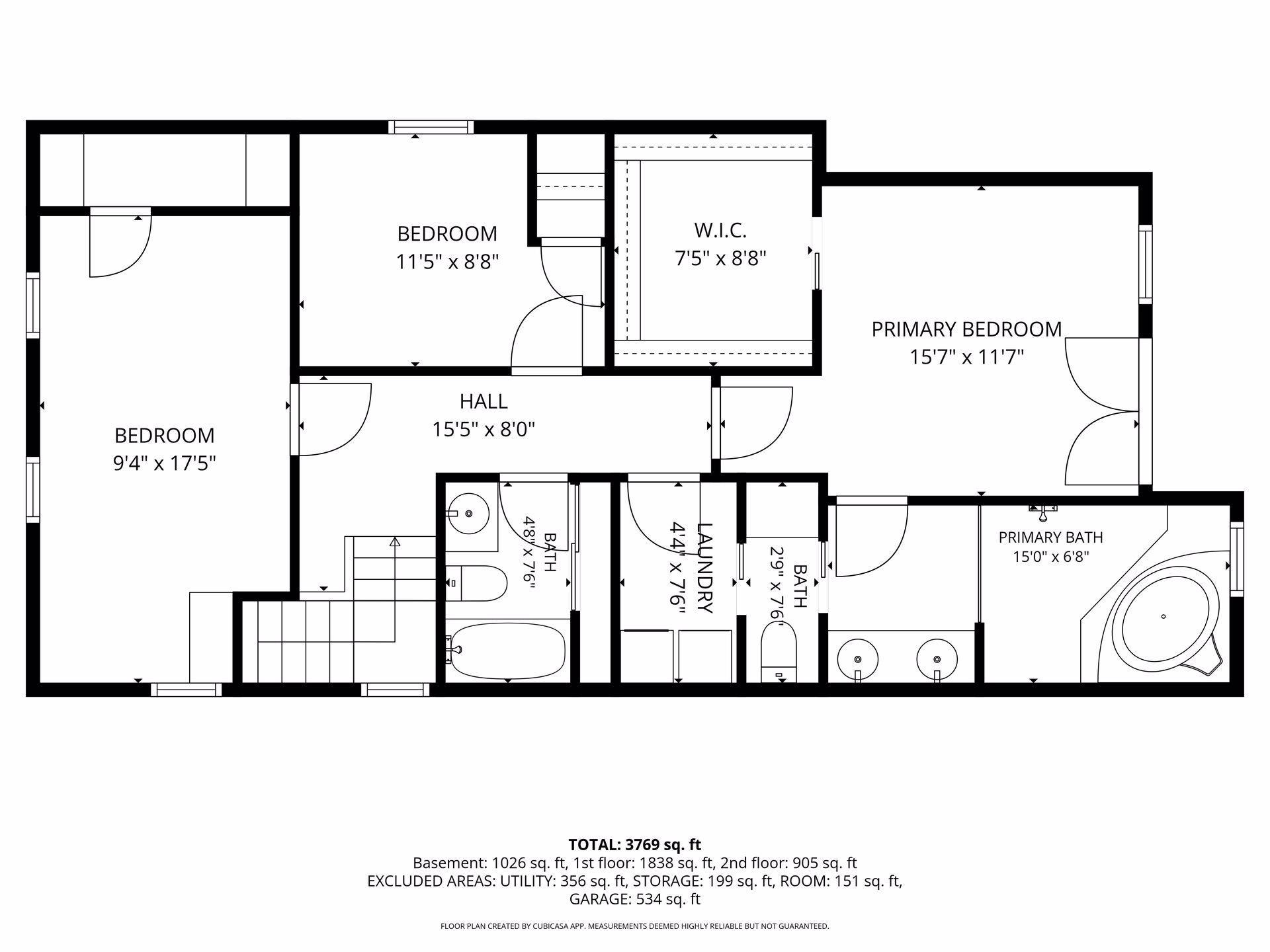Upper Level Floor Plan