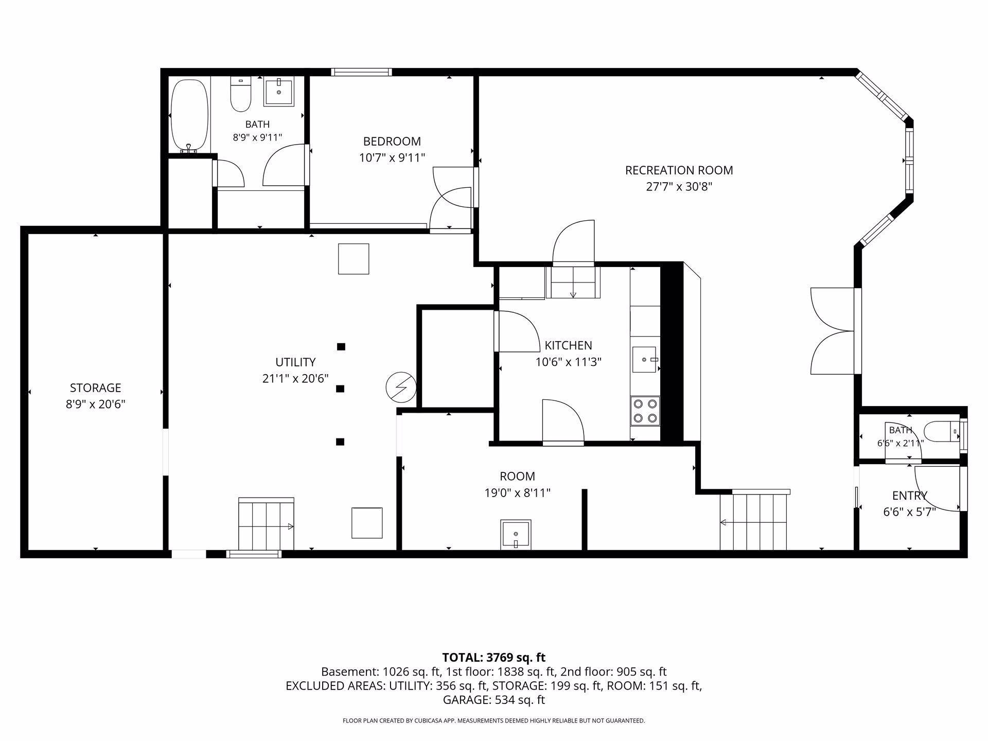 Lower Level Floor Plan
