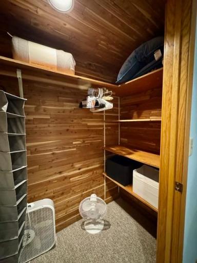 Cedar lined closet