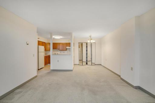 Living area, dining area, and kitchen view