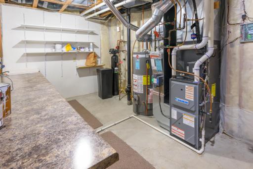 Recently updated furnace, water heater and water softener