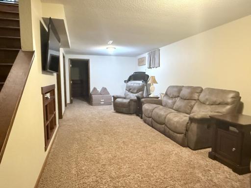 Family Room in Basement