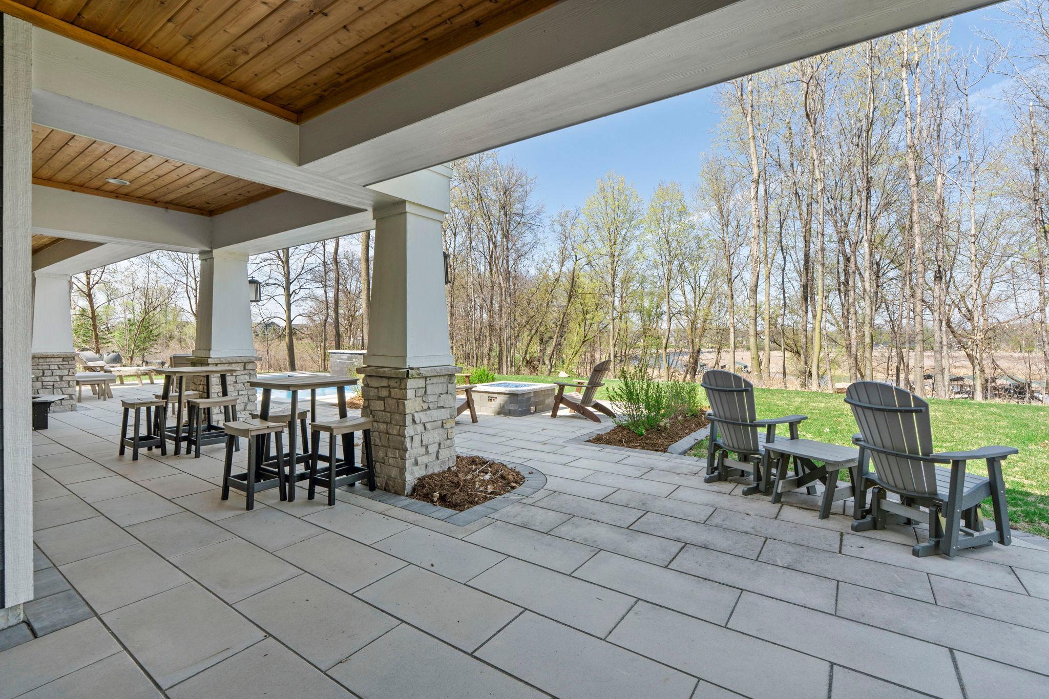 Custom paver patio