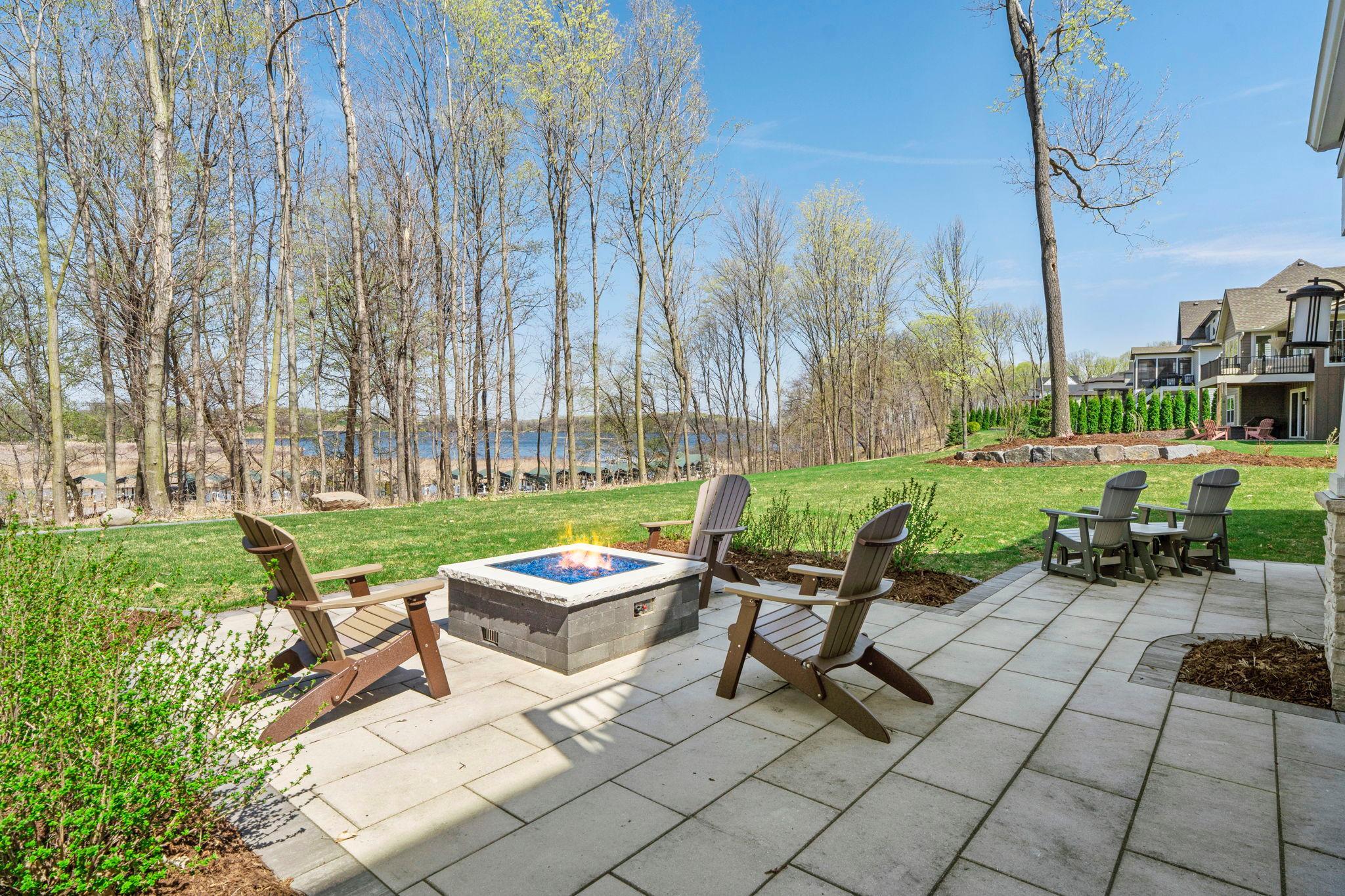 Gas fireplace (plumbed) overlooking views of Halstead Bay