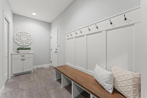 Spacious mudroom space - a place for all your gear