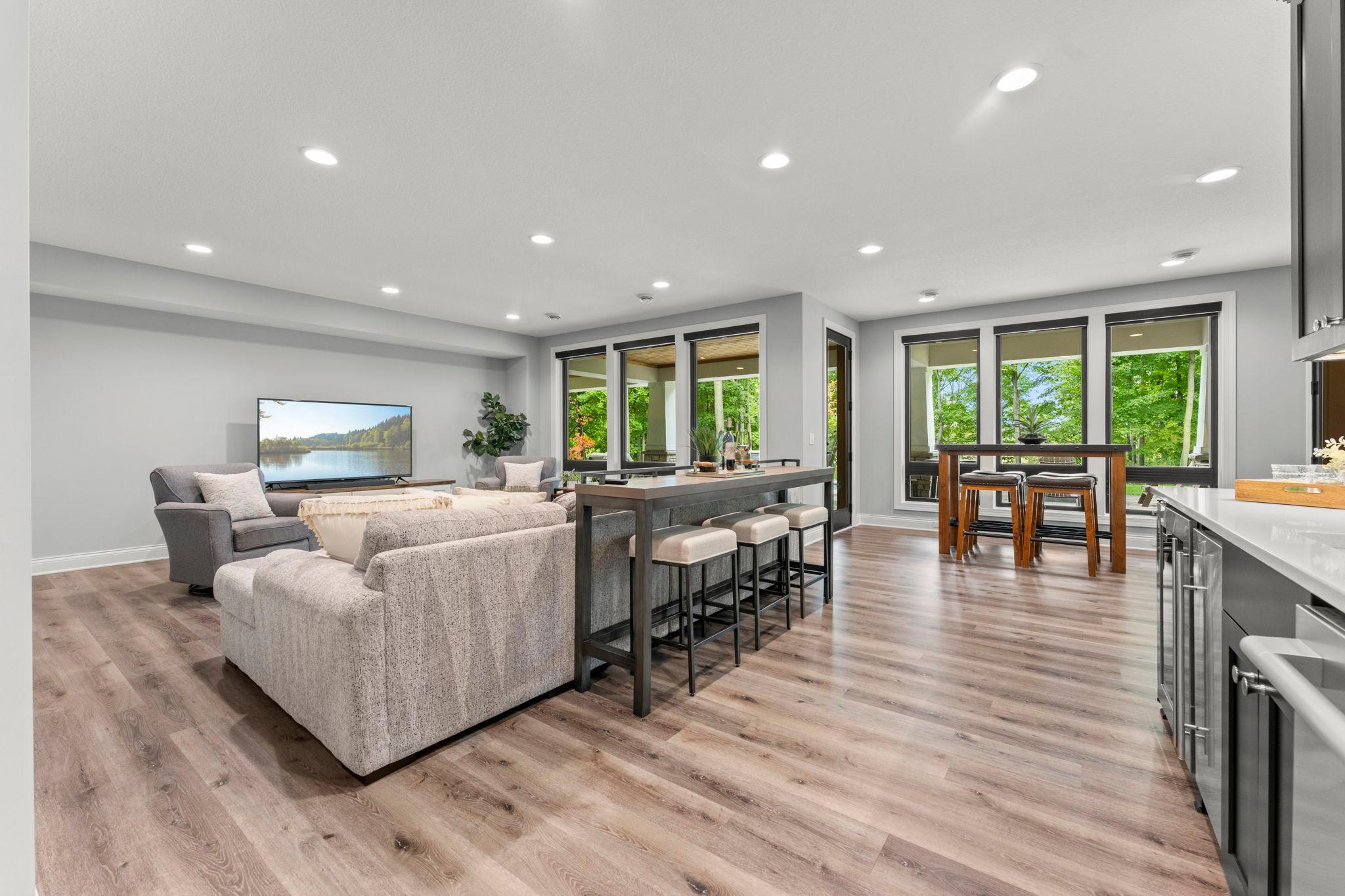Lower level family room