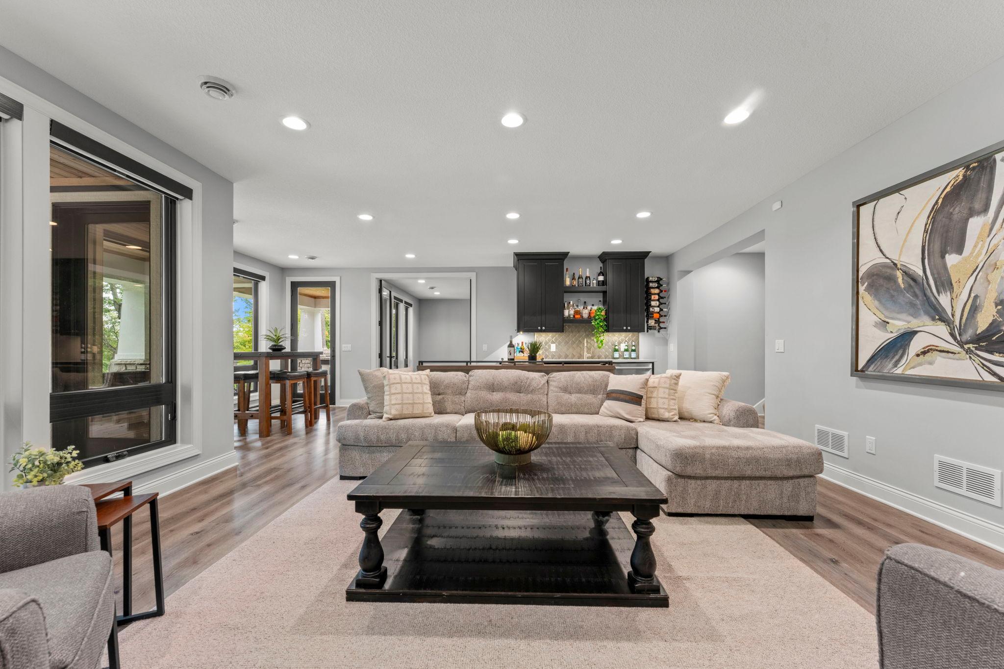 Lower level family room