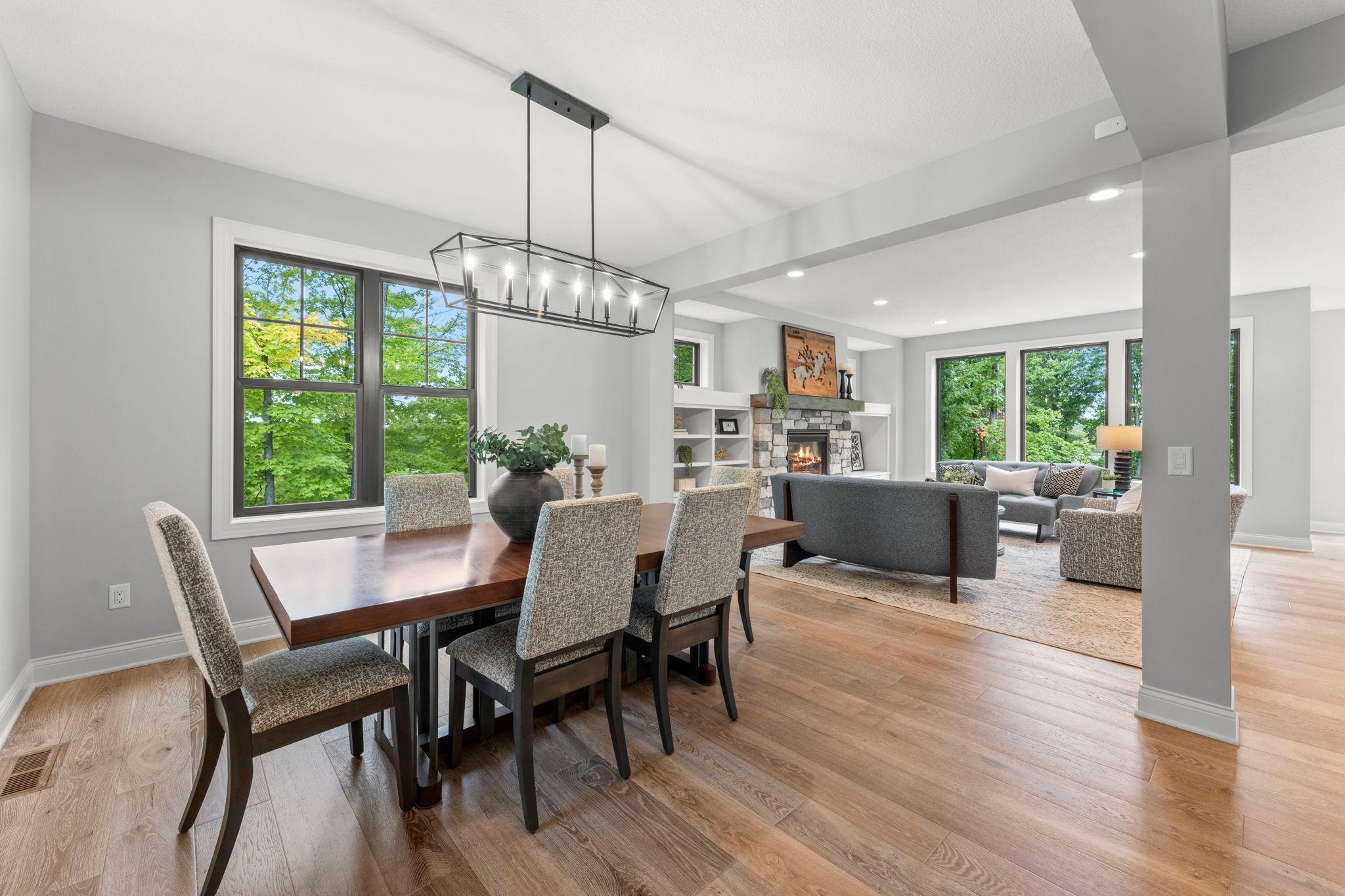 Formal dining space located adjacent to the front entrance