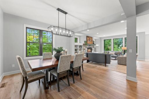 Formal dining space located adjacent to the front entrance