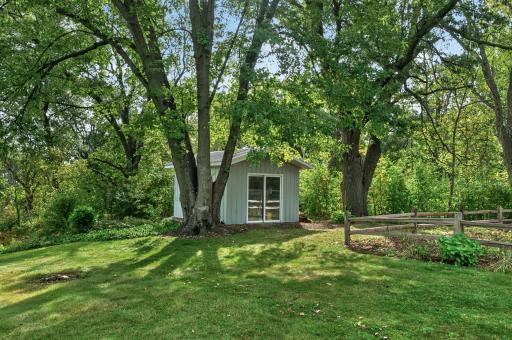One of the storage sheds. Convenient for your garden and yard tools.