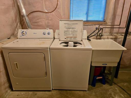 Lower level laundry and utility room