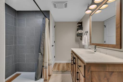 Another stunning bathroom! Check out that shower!