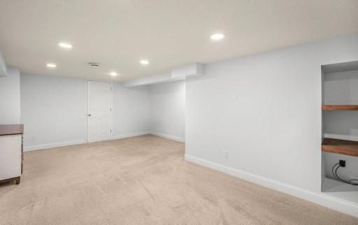 The finished basement is ready to become your favorite hangoutâperfect for a gaming setup, movie room, play space, or cozy retreat.