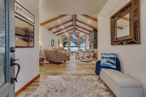 From the front door you know this lake home is the "ONE"