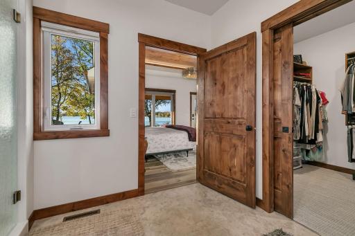 Thoughtfully designed primary bathroom is quite spacious, features walk in closet, the window provides an abundance of natural light.
