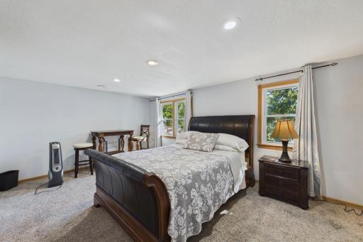 Upper-Level Primary bedroom. Can easily accomodate a king size bed