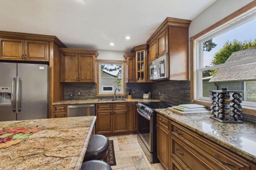 Tremendous counter space for food preparation