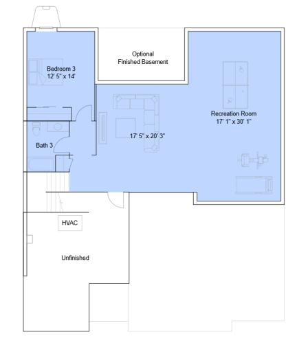 Montreux lower level floorplan