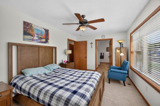 Owner's bedroom with private 3/4 bathroom.