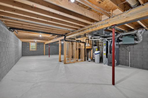 Full unfinished basement with egress window & incredible equity building potential!