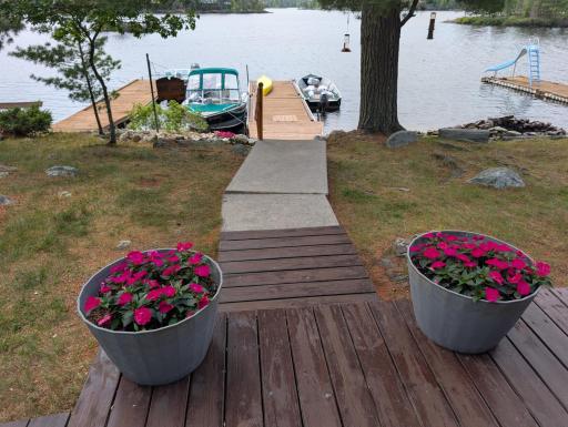 Walkway to docks