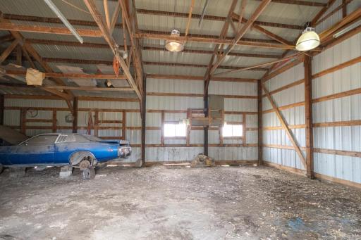 Inside of very large garage