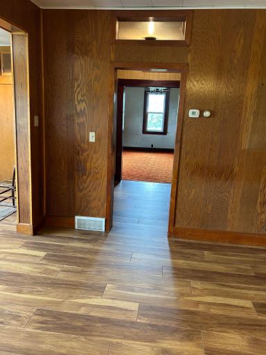 Kitchen leading to living room