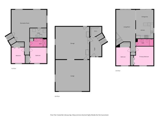 Approximately 2000 finished square feet with 4 bedrooms, 2 bathrooms, multiple living spaces, an attached 2-car garage, and a heated workshop!