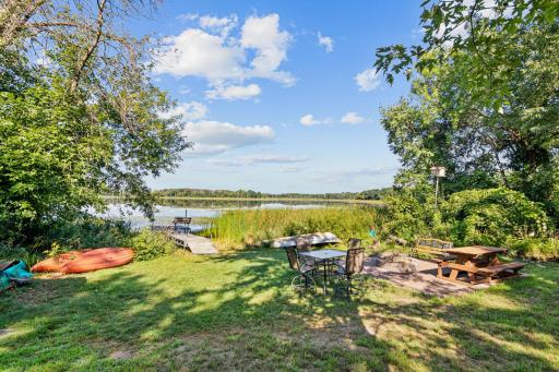 Your own dock provides direct access to 126-acre Minard Lake.