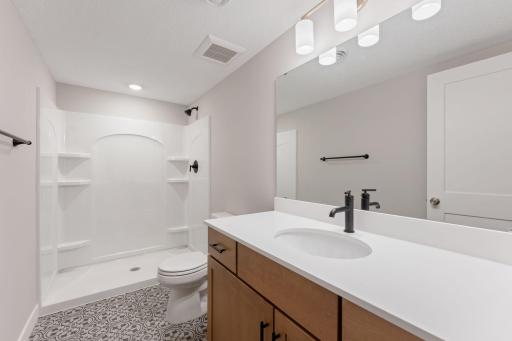 Lower level bath