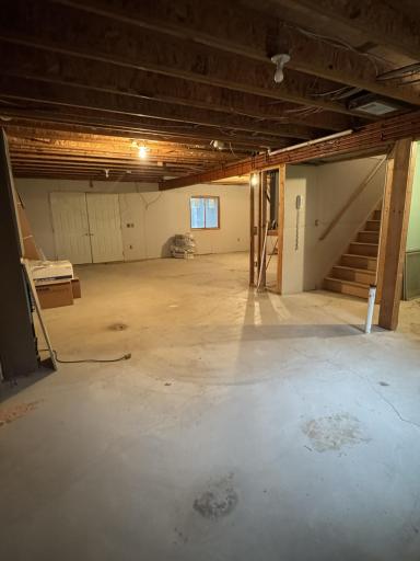 Lower Level, Unfinished Family Area with Walkout