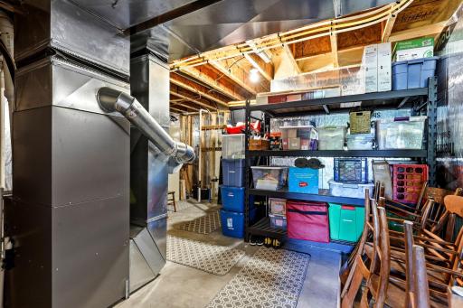 Plenty of extra storage in the utility room.