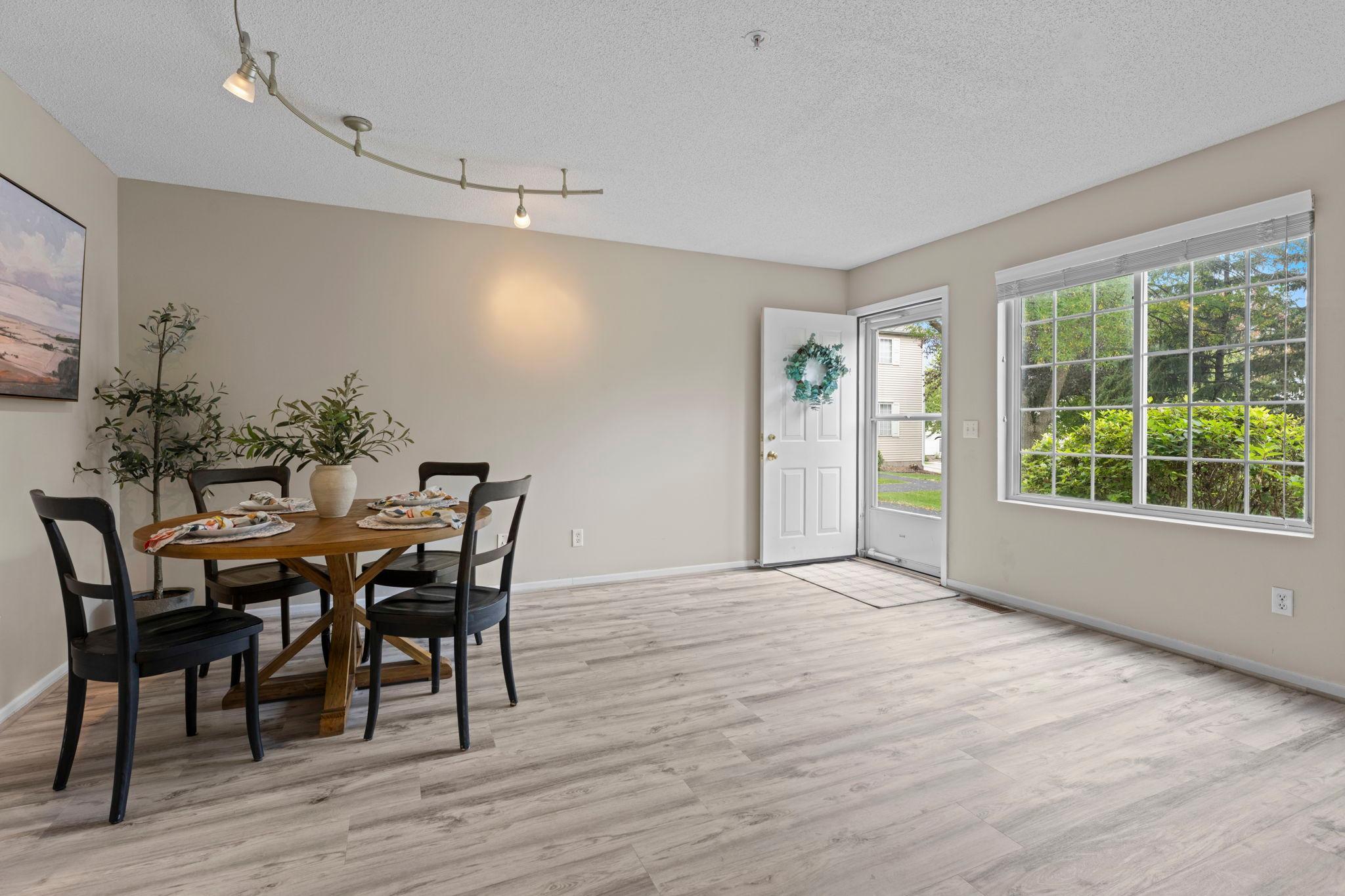 Main level dining and living room