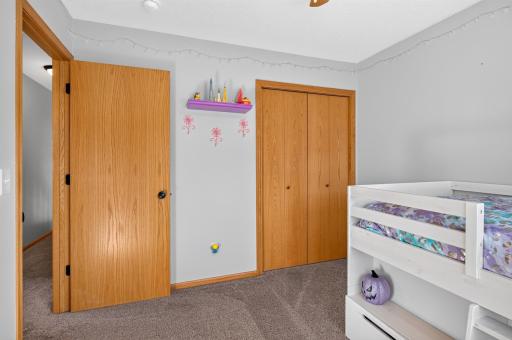 Ample closet space in the second bedroom.