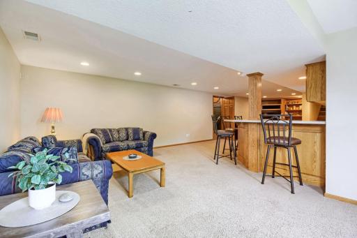 Lower level looking from the walkout door