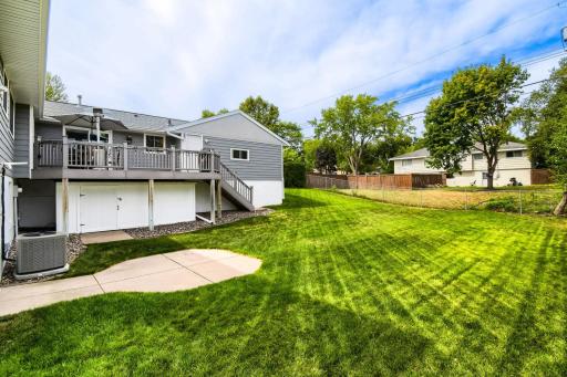Nice concrete patio just off the lower level walkout